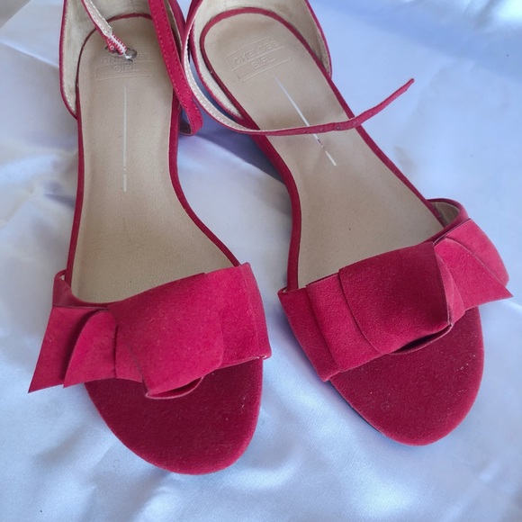 Red Sandals-NEW NEW NEW but no tags - Picture 3 of 4